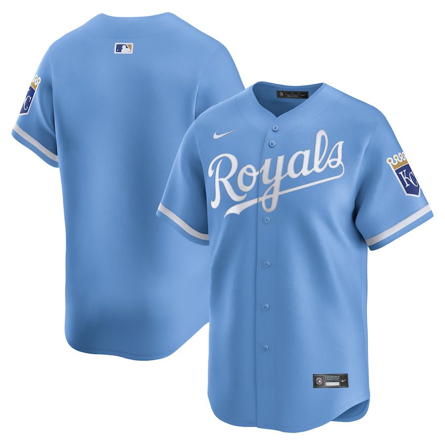Men Kansas City Royals Nike Light Blue Alternate Limited MLB Jersey->kansas city royals->MLB Jersey